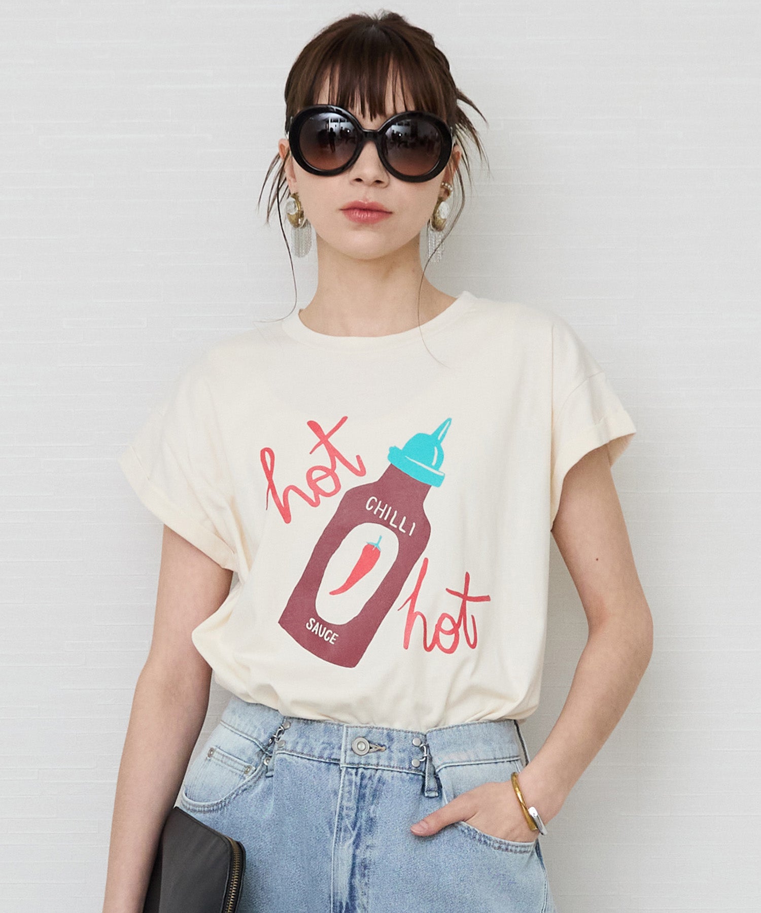 【COMPANIA FANTASTICA】ケチャッププリントTシャツ | JETSET SOLO PLUS(ジェットセットソロプラス) 公式通販| インポート レディース ファッション きれいめカジュアル