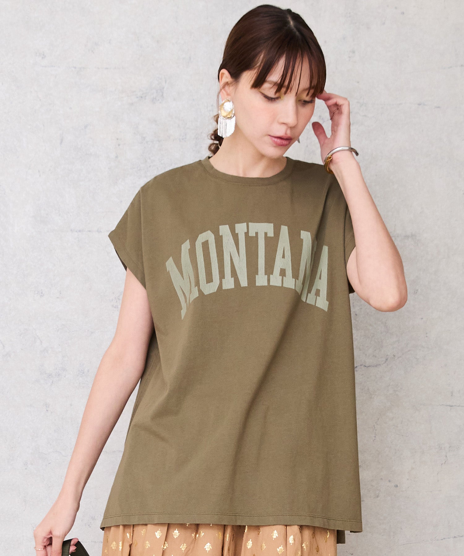 【FONT LAB】カレッジロゴドルマンTシャツ